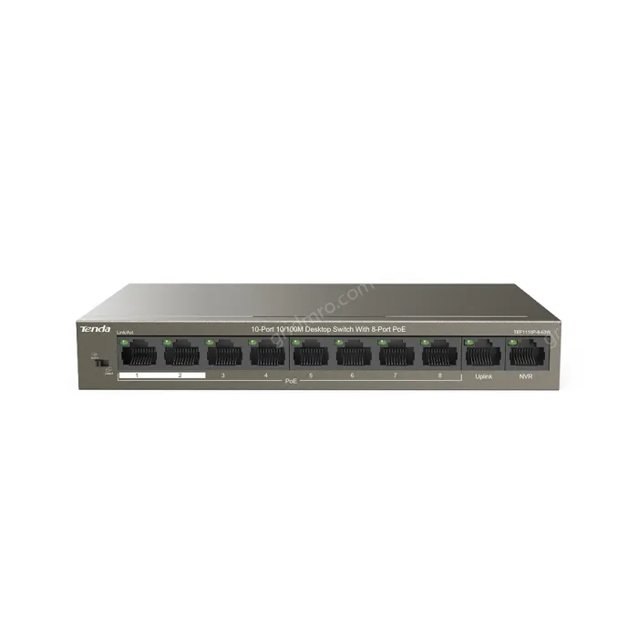 10-Port 10/100M Desktop Switch with 8-Port PoE