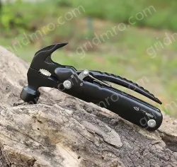 GHK-PL105 Multi-function pliers hammer combination multi-purpose claw hammer knife saw tool outdoor emergency rescue folding tool hammer