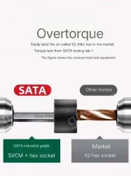 Short flat head hex wrench 2.5mm 82306