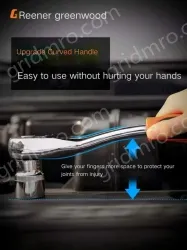 Movable straight handle 46-piece set