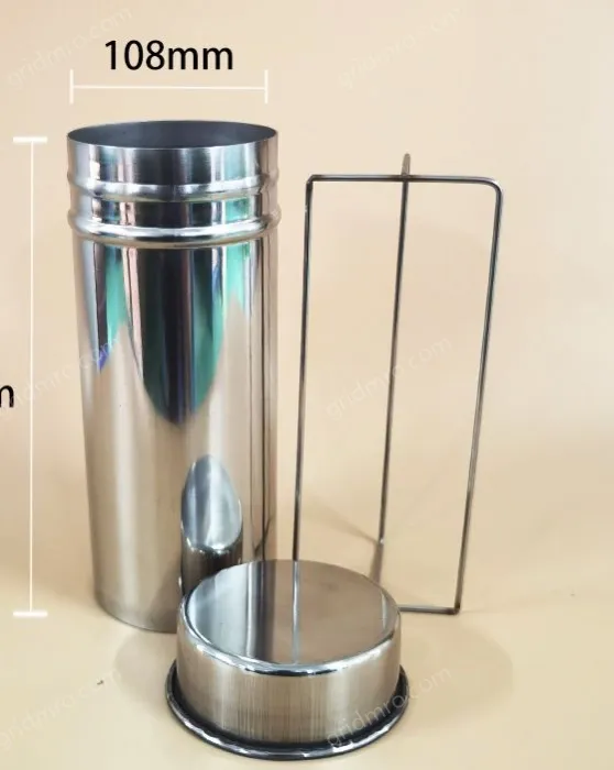 90mm Petri dish sterilization bucket (108*230mm) with steel wire frame