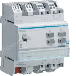 Binary input 4 fold, 230V~, modular, KNX