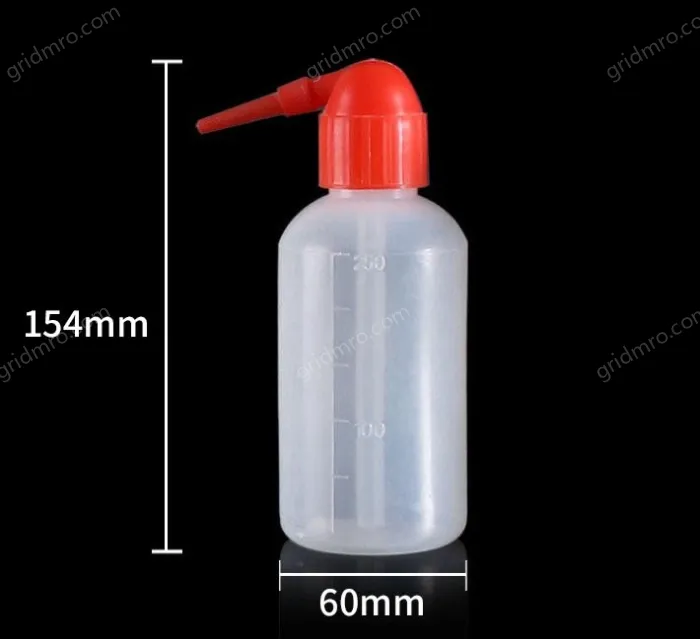 Plastic washing bottles 250ml (Red Head)