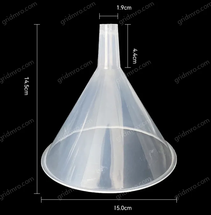 Plastic separating funnels Flat short diameter 6.5cm 1pc