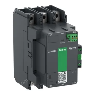 LC1G150EHEN Contactor, high power, TeSys Giga, standard version, 3 pole/NO, AC-3 <=440V 150A, 48-130VAC/DC coil