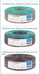 LED light connecting cable 18AWG*5 and (34/0.178TS)