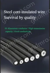 Steel core insulated wire 10KV3.4 thickness