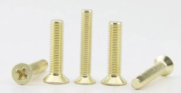 Golden Flat Head Screws M3*5