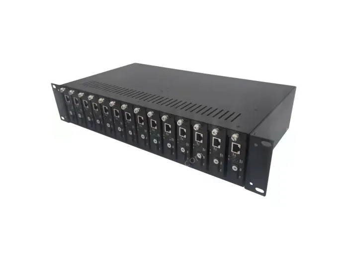 UOTEK UT-N602U14DP 14-slot Fiber Optic Transceiver Rack