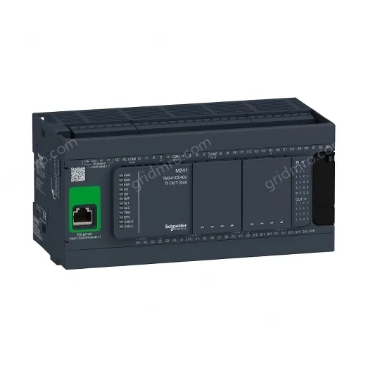 TM241CE40U logic controller, Modicon M241, 40 IO, transistor, NPN, Ethernet