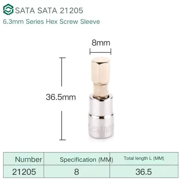 Xiaofei 8mm with a total length of 36.5mm-21205