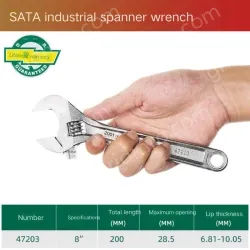 Industrial grade 8 inches, opening 28.5mm-47203